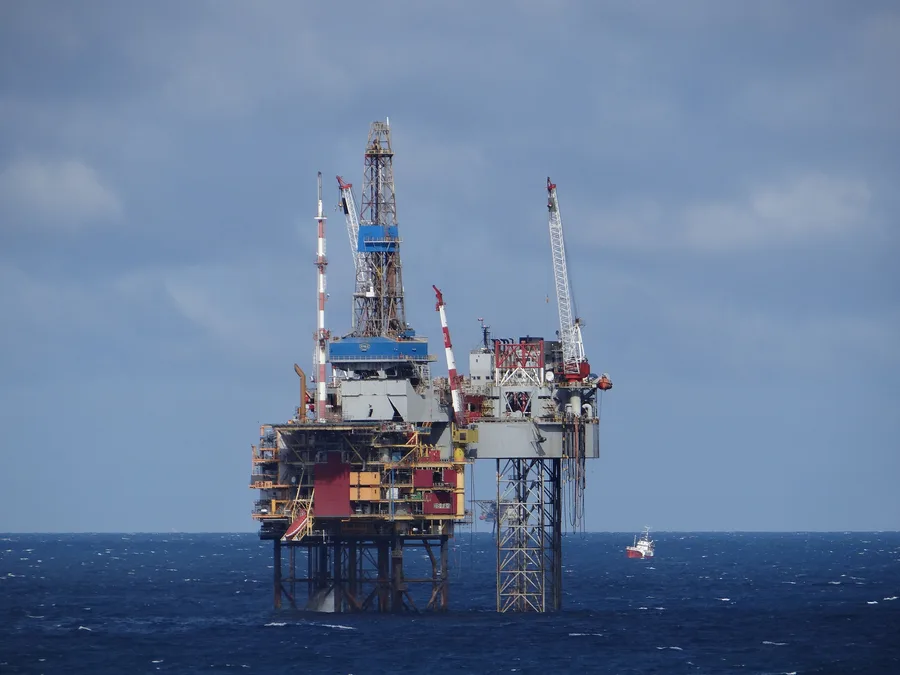 Platform gas lepas pantai di Laut Utara